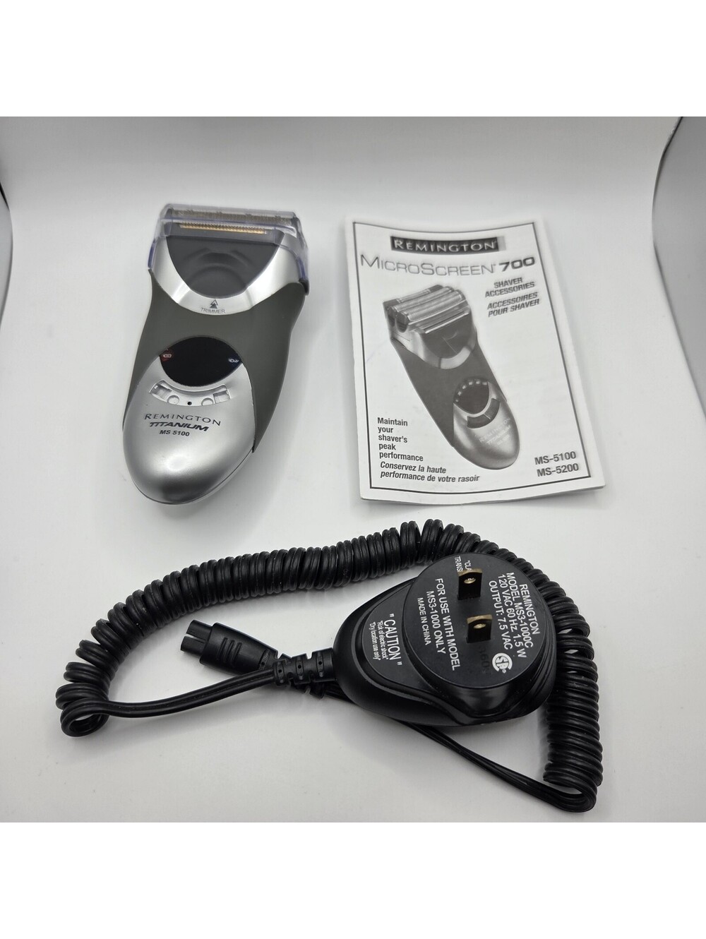 Remington Titanium MS 5100 Men's MicroScreen Shaver Ms3 5100 - Missing Button